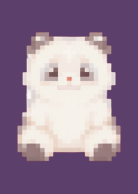 Panda Pixel Art Theme  Purple 05