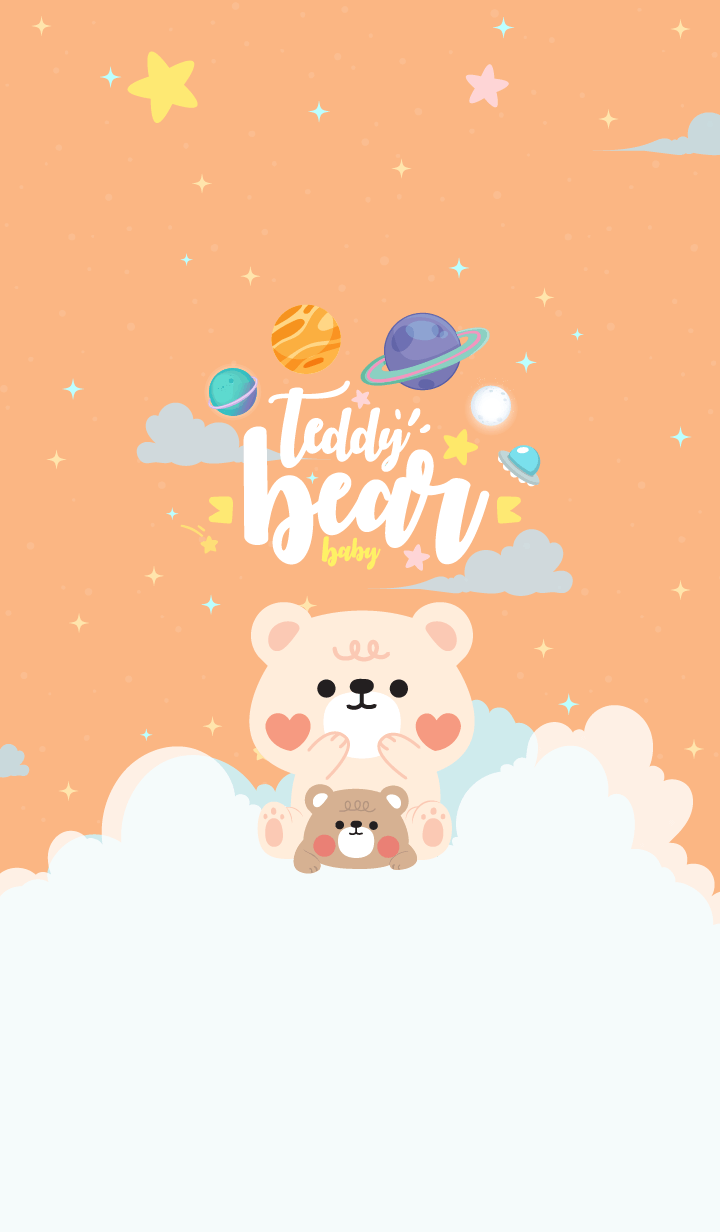 Teddy Bear Galaxy Orange