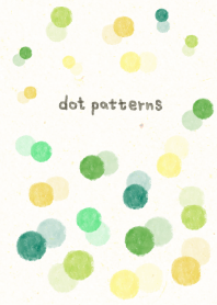 dot pattern21 - watercolor painting-