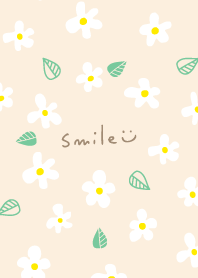 Pretty white flowers leaves15 from Japan