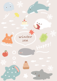 pinkbrown Early winter gentle sea 08_2