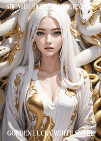 Golden Lucky White Snake 65