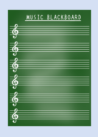 MUSIC BLACKBOARD-BLUE GRAY