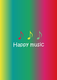 Happy happy music in rainbow