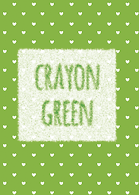 Crayon Green 4 / Heart