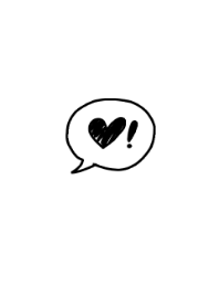 simple black heart