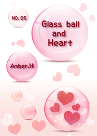玻璃球和心形圖案5