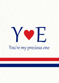 Y&E Initial -Red & Blue-