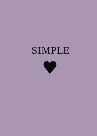 SIMPLE HEART (blackpurple)