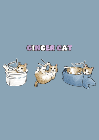 gingercat5 - pale blue