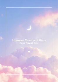 Crescent moon and stars #81