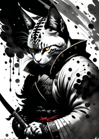 水墨猫武士 cC089B