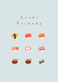 Sushi Friends /light blue.