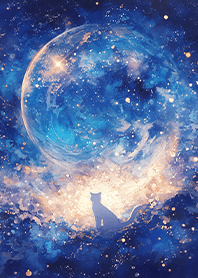Cat in a cosmic circular vortex JP