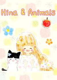 Cute Girl&Animal Friends