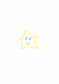 (pastel color star and heart )