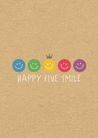 HAPPY CROWN SMILE -5color KRAFT- 17