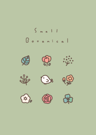 鳥さんとお花。ピスタチオグリーン