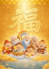 運気が上がる七福神　開運　招福　幸運