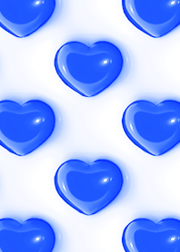 blue and white heart theme
