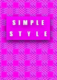 Simple style pink bass pattern