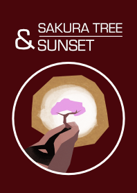 Sakura Tree and Sunset