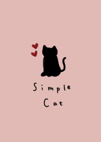 Simple cat. pink beige.
