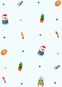 Samoyed Painter 1 (Pp)