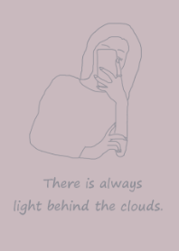 selfie girl =pink greige=