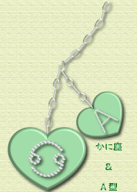 Heart pendant(Cancer & A)