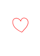 Simple Heart Of White And Red Line Theme Line Store Simple Heart Of White And Red Line Theme Line Store