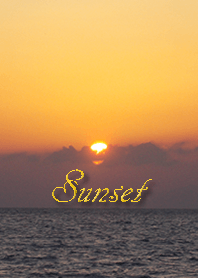 It is the sunset scenery of the sea.