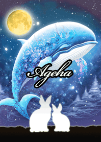 Ageha Beautiful rabbit & whale