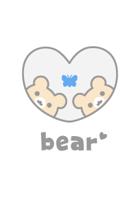 Bear Butterfly - White