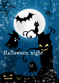 Halloween night blue moon