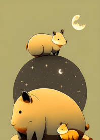 Ukiyo-e - Capybara b8Cdd6