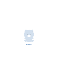 Cute Bear White Blue