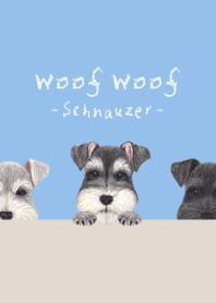 Woof Woof - Schnauzer - SKY BLUE