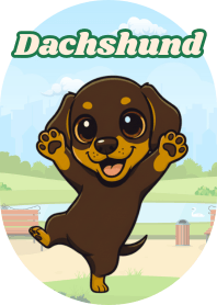 Mischievous Dachshund (B/W 02)