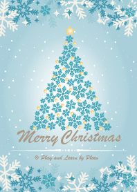 Christmas with snowflakes