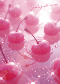 Sparkling cute cherries