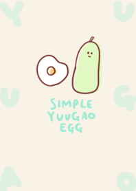 simple Yuugao fried egg beige
