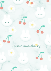 Rabbit and cherry bluegreen06_2