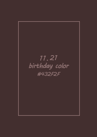 birthday color - November 21
