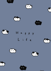 まめねこ。 グレーブルー