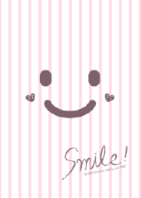 Stripe smile! Pink J
