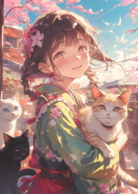Happy Girl of Cat Village JP