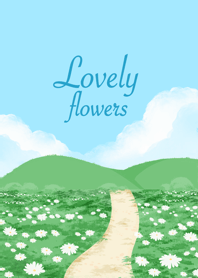Lovely flower fields