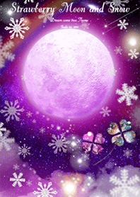 Strawberry Moon and Snow