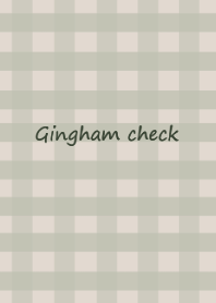 Gingham check /green